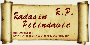 Radašin Pilindavić vizit kartica